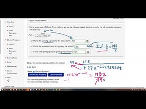MATH1193 Logistic Growth Example