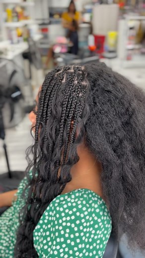 Elevate your look with these stunning goddess braids! 👑✨ Save this post for your next hair inspiration and tag a friend who would slay in these braids too! 💁‍♀️💕 - - - #goddessboxbraids #goddessbraidsupdo #goddessbraids #boxbraids #curlybraids #knotlessbraids | Debbie Schwartz