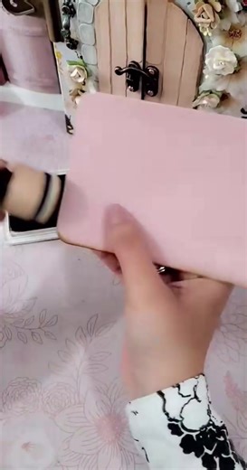 Honeycomb stamps on a tri-fold pamphlet #handmade#junkjournal#scrapbooking#honey#bee#journal#paper#pamphlet#tutorial#howto#craft#ink#stamp#journaltok #9066 #fblifestyle | Junk Journal Chippy