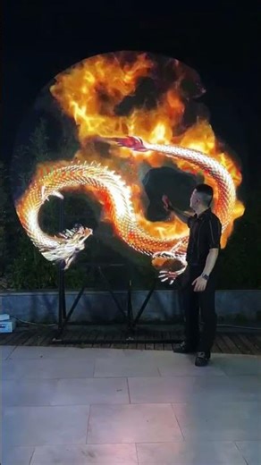 Amazing Holographic Fan Dragon Display 🔥 | Interactive 3D Projection Technology 2025