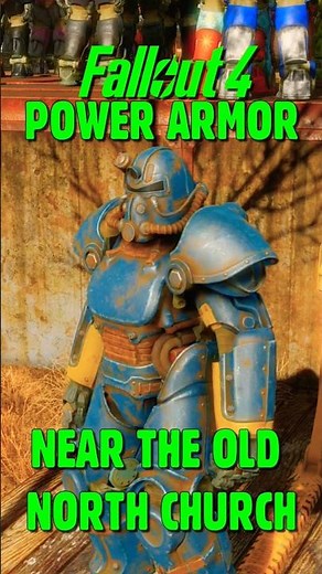 Fallout 4: Power Armor near the Old North Church