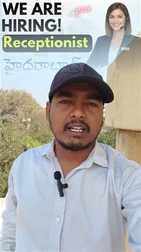 Receptionist jobs in Hyderabad #receptionist jobs #Front office jobs in Hyderabad