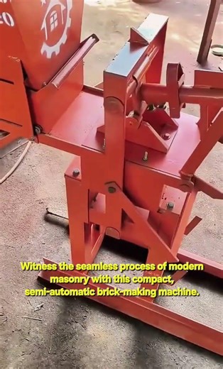 High-Efficiency Semi-Automatic Brick Press Machine in Action