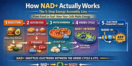How NAD  Actually Works: The Molecule That Powers Your Entire Body 🔋