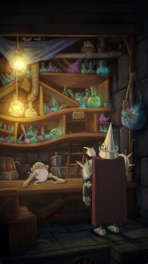Too many options oh potion seller #animation #darkfantasyaesthetic #knights #indieanimation #comedy
