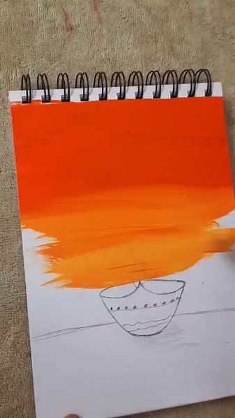 🪔Beautiful Diwali Diya Drawing |Easy acrylic Art for Beginners #art #acrylic