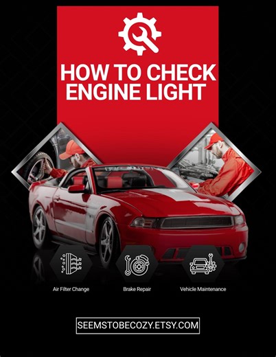 How to Check Engine Light Guide PDF-DIY Car Diagnostic Ebook, OBD2 Scanner Basics, Common Error Codes & Fixes, Cheap Fixes You Can Try First - Etsy UK