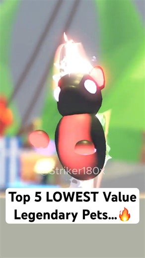 Top 5 LOWEST Value Legendary Pets in Adopt Me...🔥#roblox #adoptme