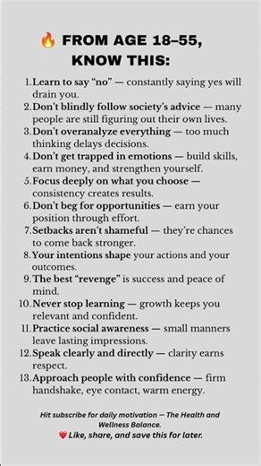 13 Things I Wish I Knew at 18 #Mindset #SelfImprovement #Shorts