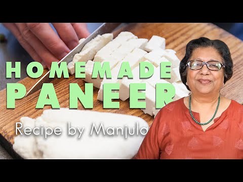 How to make Paneer at Home | Paneer Making at Home by Manjula