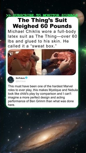 The Thing’s Costume Was a 60-Pound Nightmare