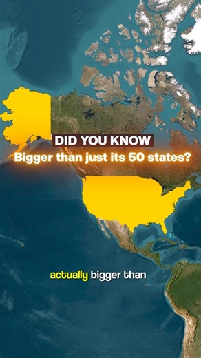 United States Is Actually Bigger Than 50 States 😮 #geography #map #history #usa #states #country | LifeMap Insights