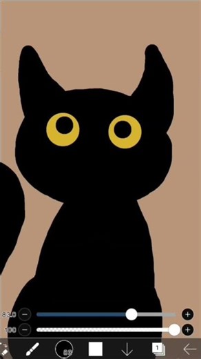 How to draw a CAT | Midnight Cat Speedpaint 🖤🐈