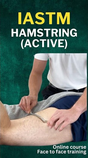 IASTM Technique for the Hamstring (Active) #IASTM #hamstrings #legpain #osteopathy #physicaltherapy