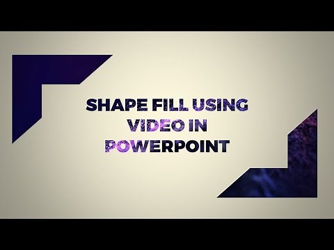 How to Shape Fill using Video in Powerpoint | Animated Shape Fill | Shape Fill in Presentation