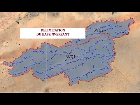 Delimitation du bassin versant avec Global mapper