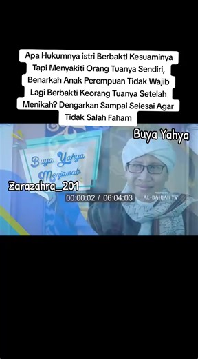 #بسم_الله_الرحمن_الرحيم اللهم صل على سيدنا محمد وعلى ال سيدنا محمد Assalamualaikum semua sahabat fillahku selamat malam #dakwah_islam #buyayahya #foryoupage #fypspecialist Apa Hukumnya istri Berbakti Kesuaminya Tapi Menyakiti Orang Tuanya Sendiri, Benarkah Anak Perempuan Tidak Wajib Lagi Berbakti Keorang Tuanya Setelah Menikah, Dengarkan Sampai Selesai Agar Tidak Salah Faham