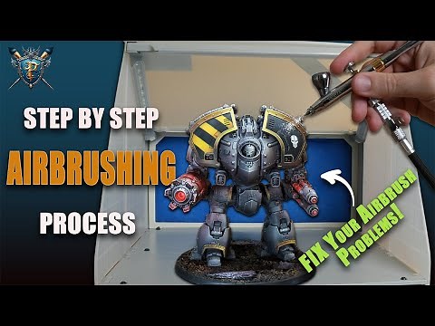 My Airbrushing Routine for Miniature painting | How to use the Airbrush for Mini Painting