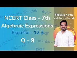 Class 7 Chapter 12 Ex 12.3 Q 9 Algebraic Expressions Maths NCERT CBSE