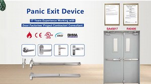 Alarmed Vertical Rod Electrified Panic Emergency Exit Door Panic Exit Push Bar Lock