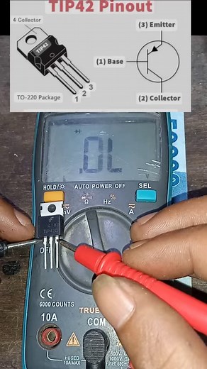 Tip42 pin data and how to measure it #tutorial #datasheet #pindata #tip42 #transistor #electronics #creative | Andi Distorsing