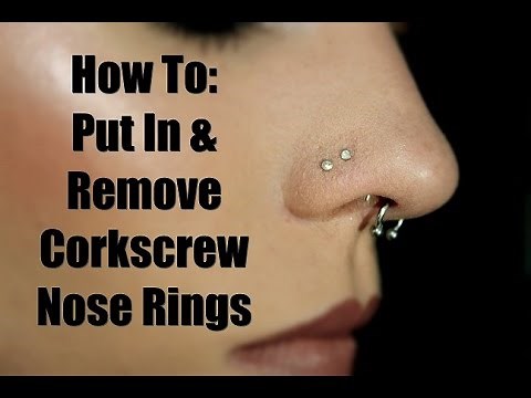 How To: Put In & Take Out Cork Screw Nose Studs.