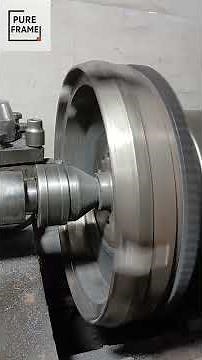Precision Flywheel Gear Machining on a Lathe | Tractor Flywheel Repair"