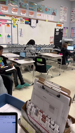 Elementary School Prank: Whoopee Cushion Fart Prank on Teacher