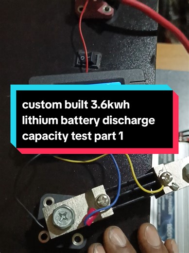 Custom 3.6kWh Lithium Battery Discharge Test (Part 1)