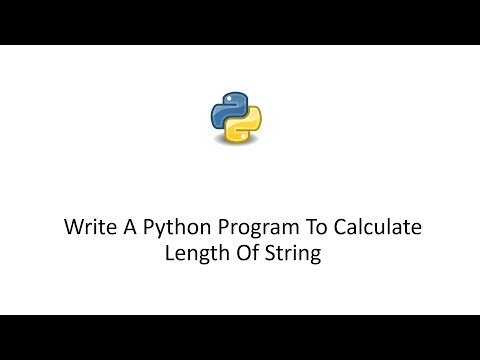 write a python program to calculate the length of a string