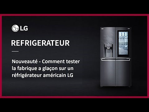 How to test the ice maker on an LG American-style refrigerator