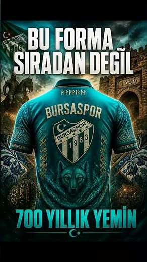 A 700-Year-Old Pledge: Bursaspor's 700th Anniversary Jersey! 🐊 #bursaspor #footballshorts