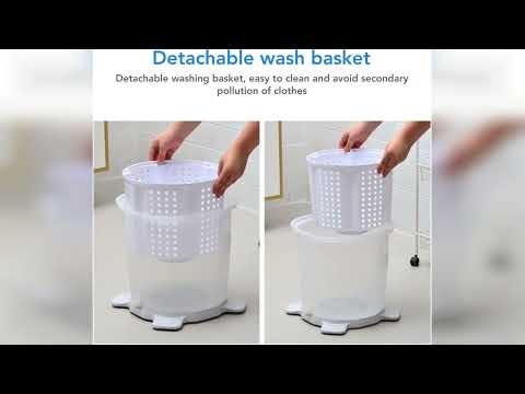 Review: Portable Washing Machine 2 in 1 Hand Crank Mini Clothes Spin Dryer for Dorms, Apartmen...