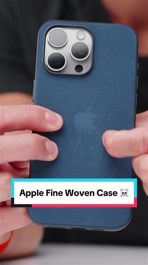The new Apple Fine Woven case has not held up well over a couple weeks. It scratches easily, collects a lot of lint and has rubber sides. Missing the leather cases - hopefully we see a Vegan Leather option in the future! 🤞🏻 #apple #finewoven #tech #technology #iphone #iphone15 #iphone15pro #smartphone #tikto