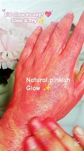 Eid Pink Glow Mask 🌸 | Natural Beetroot Face Mask for Instant Glow ✨ #Shorts