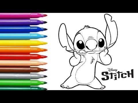 How to DRAW STITCH 💙👽 Lilo & Stitch | Disney | Easy Step-by-Step Drawing | DrawlinoKids
