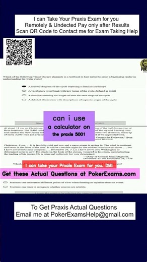 short can i use a calculator on the praxis 5001 #exampreparation #praxistest