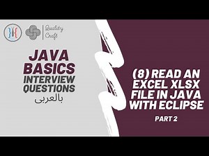 Java Tutorial For Beginners In Arabic | Read an Excel XLSX file in Java with Eclipse (Part 2)