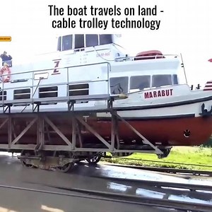1.6M views · 1.3K shares | The boat travels on land - cable trolley technology #machine #creation #tool | Manoel Silva | Facebook