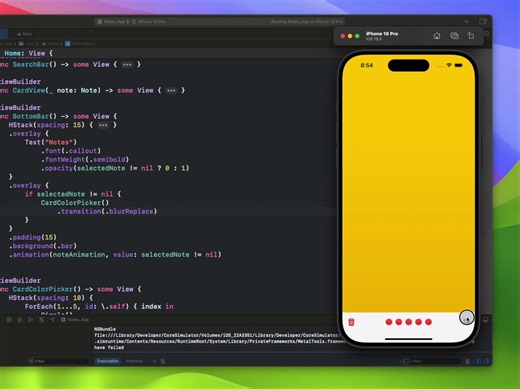 Let's Make Notes App With Complex Transitions | SwiftData | SwiftUI