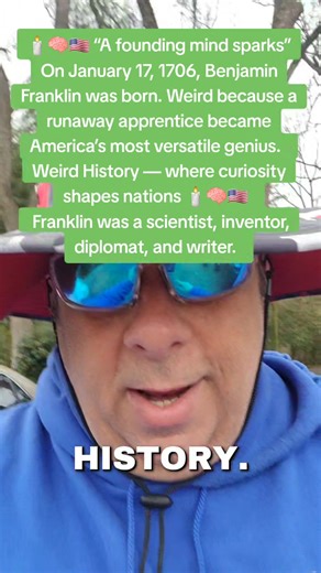 It's weird because while January 17th is celebrated as Benjamin Franklin's birthday (and shared by other famous folks), he was actually born on January 6, 1706, with the date shifting due to the 1752 calendar change (Gregorian calendar adoption) that skipped 11 days, making January 6th become January 17th in the new system, but his birth records were never fully updated. Why it's weird: Calendar Confusion: Franklin was born under the Julian calendar, and when Britain and its colonies switched to