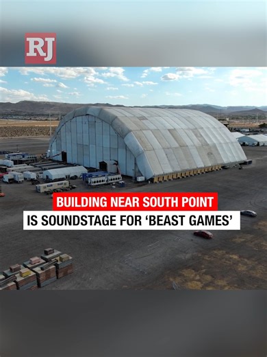 78K views · 317 reactions | Have you noticed that mysterious building that resembles an aircraft hangar near South Point? It turns out the structure is a soundstage for a reality TV show operated by MrBeast, the world’s most popular YouTuber. DETAILS: lvrj.com/post/3380734 | Las Vegas Review-Journal | Facebook