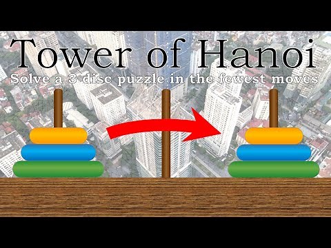 Tower of Hanoi 3 Disc Solution in the Fewest Moves