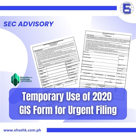 SEC Temporarily Allows 2020 GIS Filing via eFAST System | EH-SEHK CONSULTING INC. posted on the topic | LinkedIn