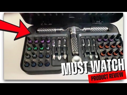 Check out VMAN Ratchet Screwdriver Set, 24 in 1 magnetic Screwdriver sets, S2 Steel Bits, DIY Combin