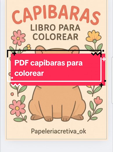 Diviértete con el libro de capibaras para colorear