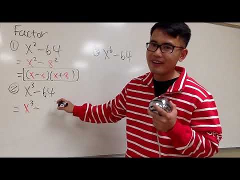 Factoring x^2-64, x^3-64, and x^6-64