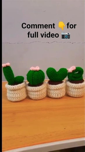 ✨💫🌵Cactus LOVE -Home decor 🌵✨#crochet #aesthetic #handmade #shorts #music