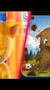 Talking Ginger Hitting Ginger and Puzzles Gameplay