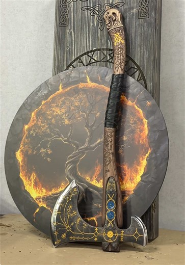 Hand-Forged Leviathan Axe: The Ragnarok Kratos Axe